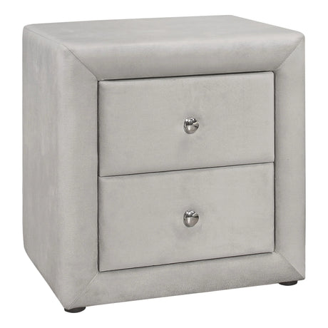 Nightstand, Storage Drawer Versatile Use, Upholstered, Transitional - Furniture Home Direct