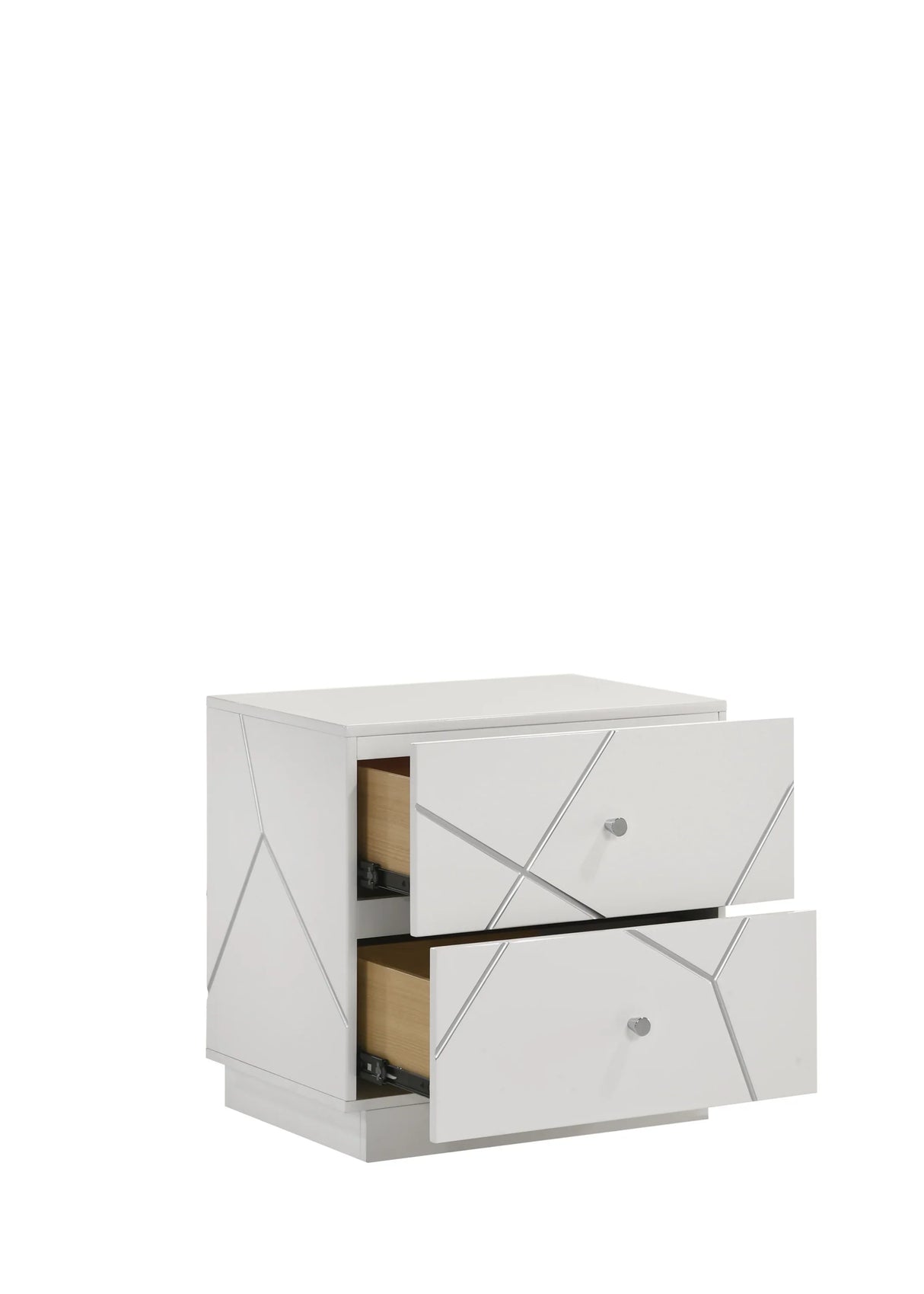 Bedroom Set Queen Bed Dresser Mirror Nightstand White - Furniture Home Direct