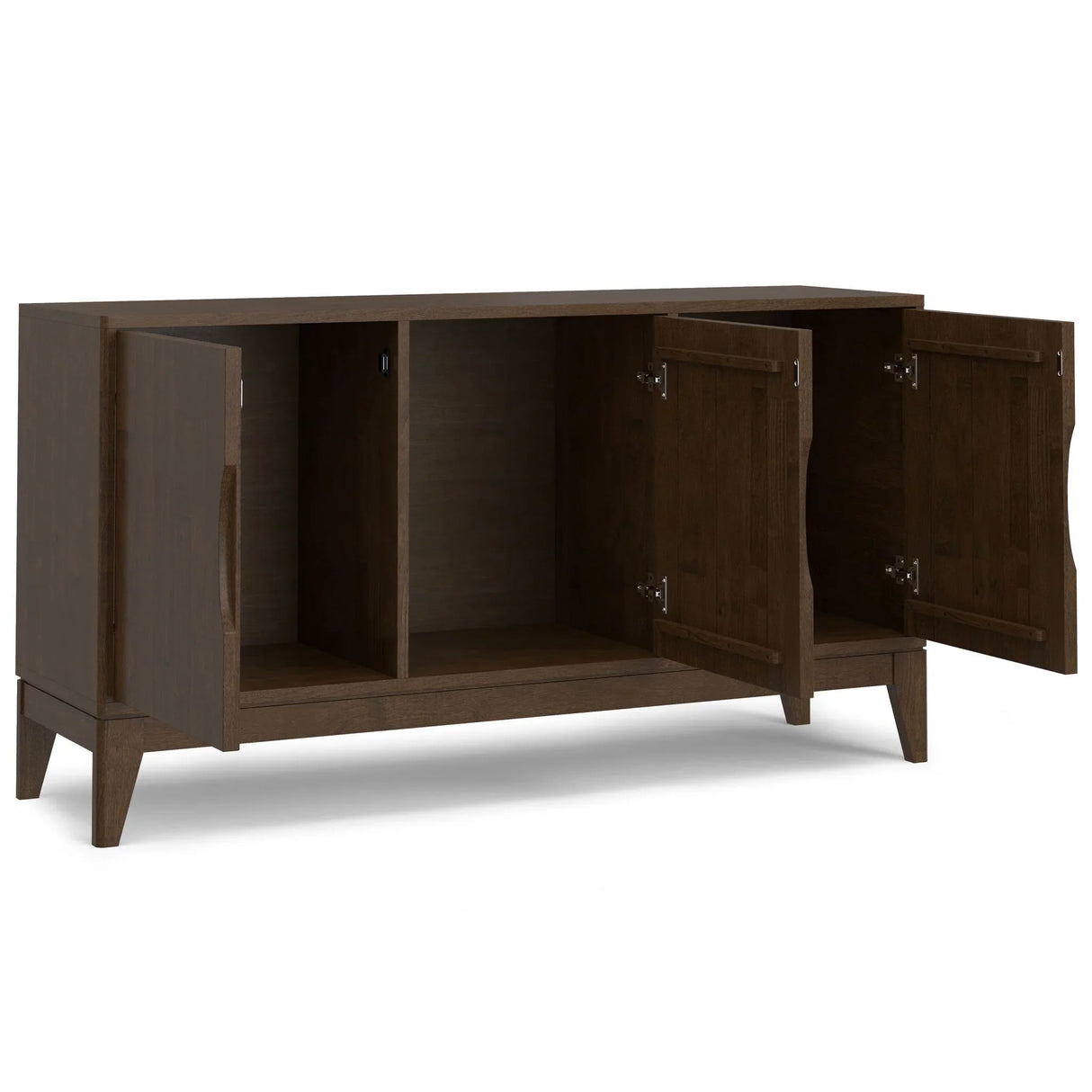 Harper - 3 Door Sideboard Buffet / Storage Cabinet - Walnut Brown - Furniture Home Direct