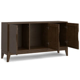 Harper - 3 Door Sideboard Buffet / Storage Cabinet - Walnut Brown - Furniture Home Direct