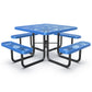 Square Outdoor Picnic Table With Umbrella Pole - Furniture Home Direct