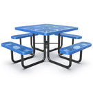 Square Outdoor Picnic Table With Umbrella Pole - Furniture Home Direct