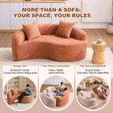 Tai Chi - Curved Dual Depth Loveseat - Furniture Home Direct