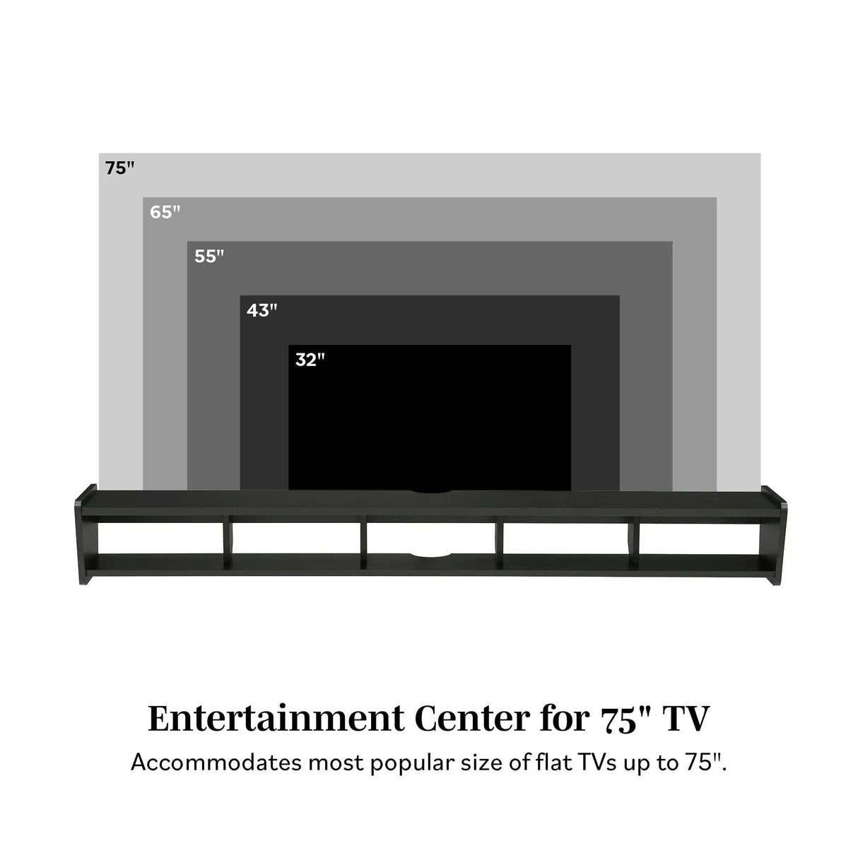 Modern Wall-Mounted Floating TV Stand - Furniture Home Direct
