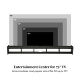 Modern Wall-Mounted Floating TV Stand - Furniture Home Direct