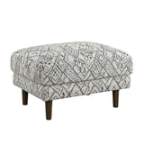 Jurie - Abstract Ottoman - Black - Furniture Home Direct