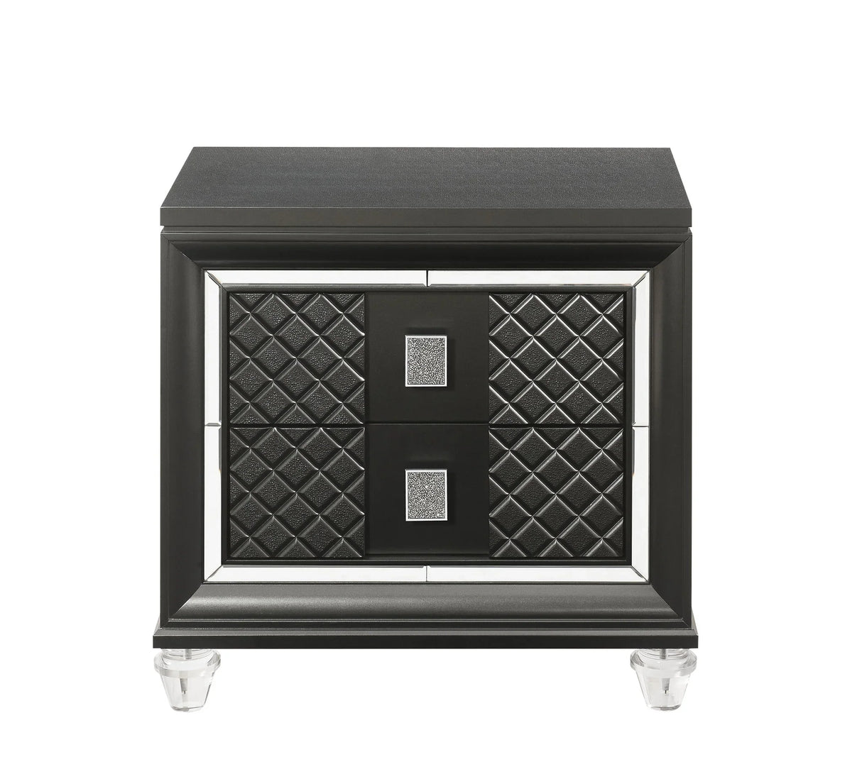Sawyer - Metallic Nightstand - Gray - Furniture Home Direct