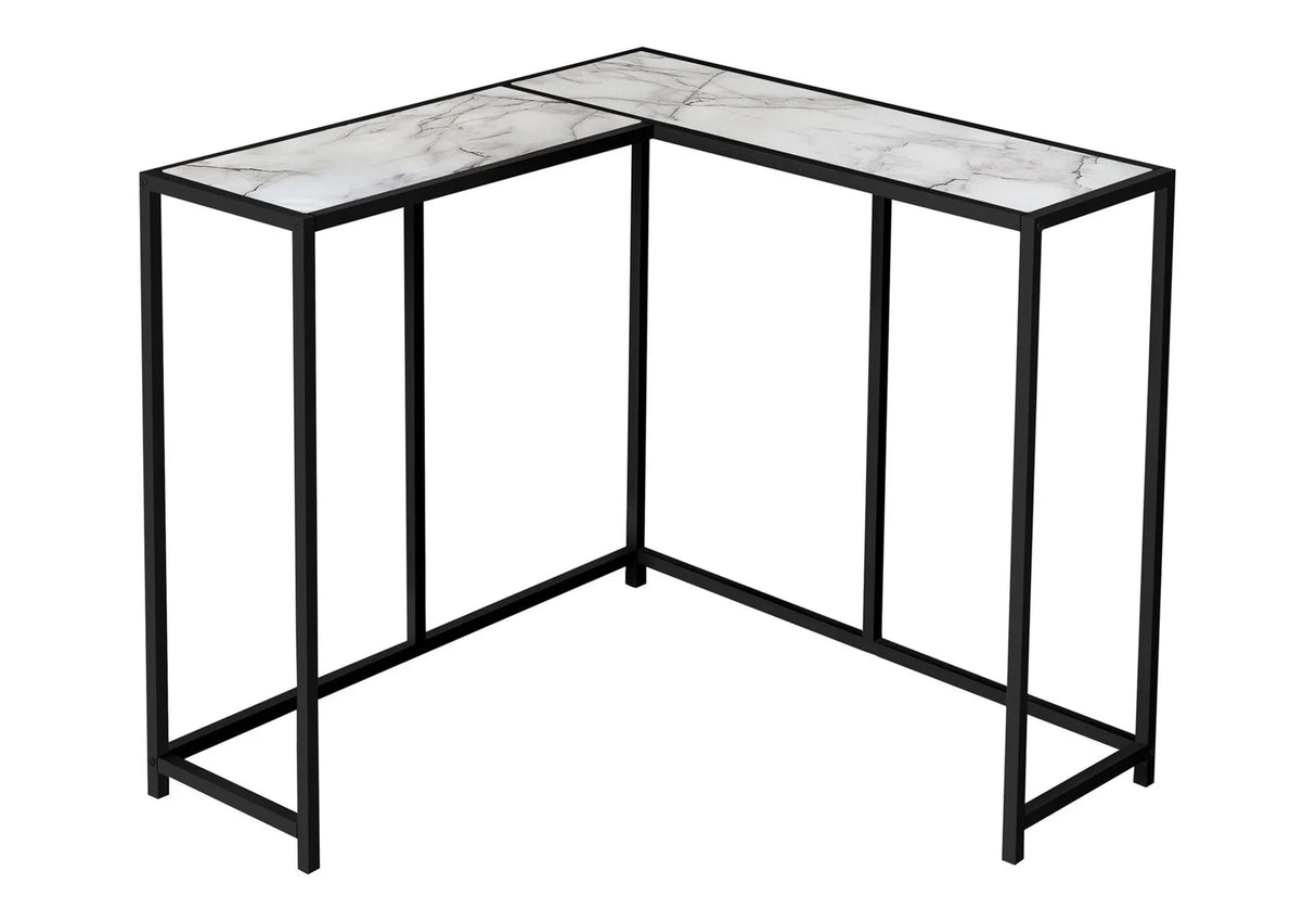 Corner Accent Console Table For Entryway, Unique L-Shaped Design - Furniture Home Direct