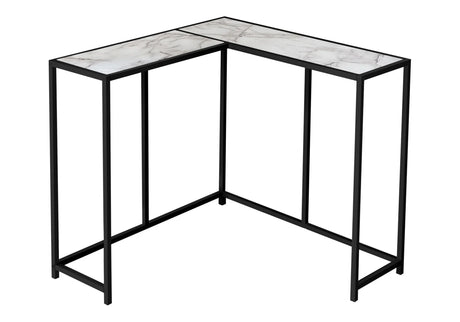 Corner Accent Console Table For Entryway, Unique L-Shaped Design - Furniture Home Direct