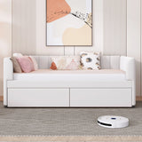 Upholstered Daybed With Ergonomic Design Backrest - Furniture Home Direct