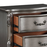 Ariadne - Nightstand - Antique Silver - Furniture Home Direct