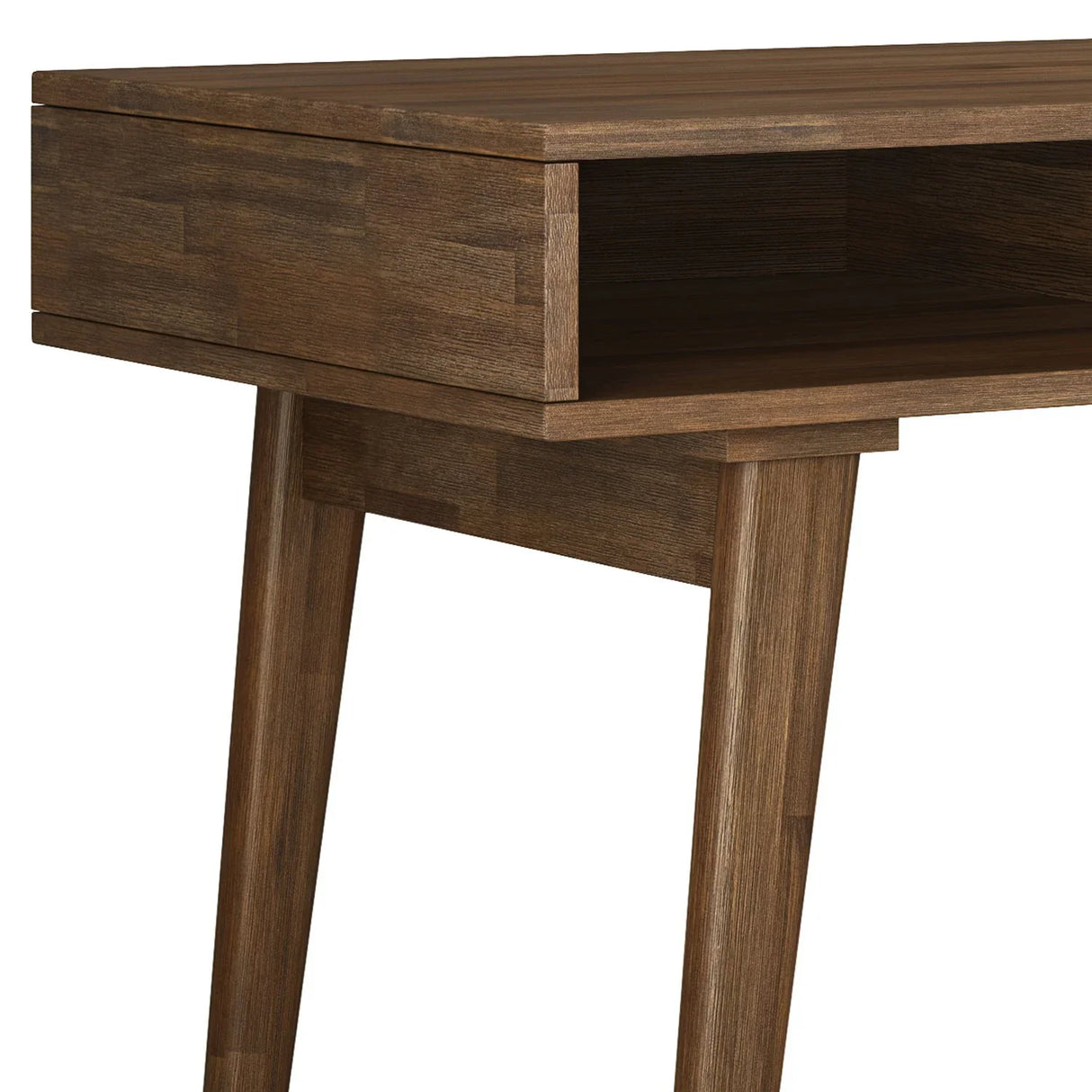 Clarkson - Desk With Side Drawers - Rustic Natural Aged Brown - Furniture Home Direct