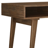 Clarkson - Desk With Side Drawers - Rustic Natural Aged Brown - Furniture Home Direct