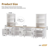 Farmhouse TV Stand With Solid Wood Gourd Shaped Legs For TVs Up To 70" - Furniture Home Direct