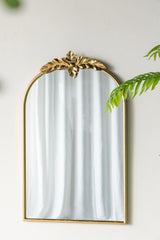 Arched Wall Mirror With Metal Frame, Wall Mirror For Living Room - Furniture Home Direct