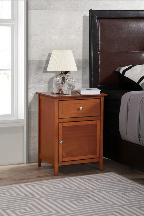 Izzy - 1 Drawer /1 Door Nightstand - Furniture Home Direct