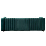 Contemporary Velvet Sofa Couch For Living Room - Furniture Home Direct