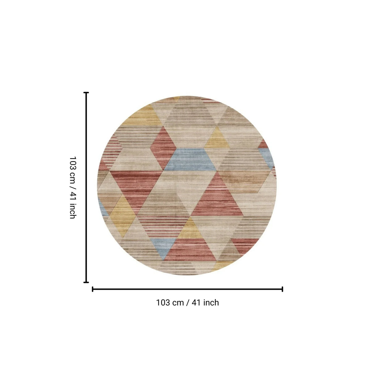 Rabbit - Washable Non - Slip Round Rug - Ivory Multi - Furniture Home Direct