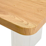 Dining Table With Wooden Top And Clear Acrylic Legs Natural - Furniture Home Direct