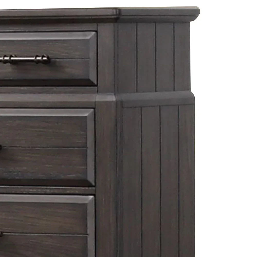 6 Drawer Dresser - Mahogany - Furniture Home Direct