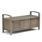 Warm Shaker - Handcrafted Entryway Storage Bench - Furniture Home Direct