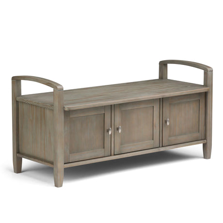 Warm Shaker - Handcrafted Entryway Storage Bench - Furniture Home Direct