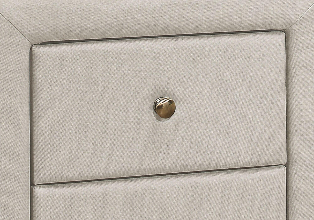 Nightstand, Storage Drawer Versatile Use, Upholstered, Transitional - Furniture Home Direct