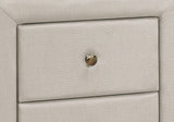 Nightstand, Storage Drawer Versatile Use, Upholstered, Transitional - Furniture Home Direct