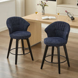 Wing Back Swivel Bar Stools (Set of 2) - Furniture Home Direct
