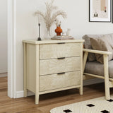 3 Drawer Cabinet, American Furniture, Suitable For Bedroom, Living Room, Study - Natural - Furniture Home Direct