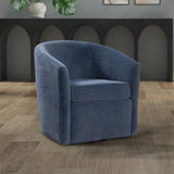 Oaklynn - Barrel Style Swivel Accent Chair - Furniture Home Direct