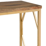 Selma - Handcrafted Metal And Wood Accent Table - Furniture Home Direct