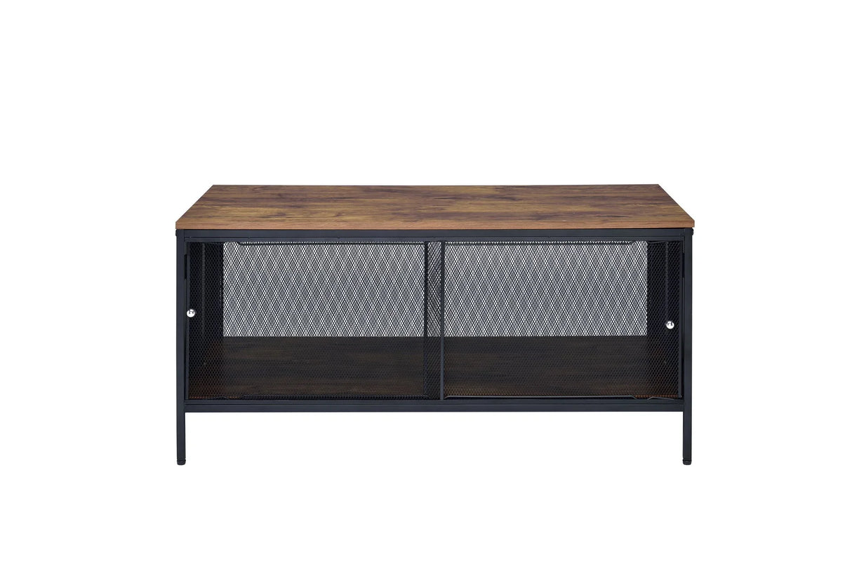 Winam - Coffee Table - Antique Oak / Black - Furniture Home Direct