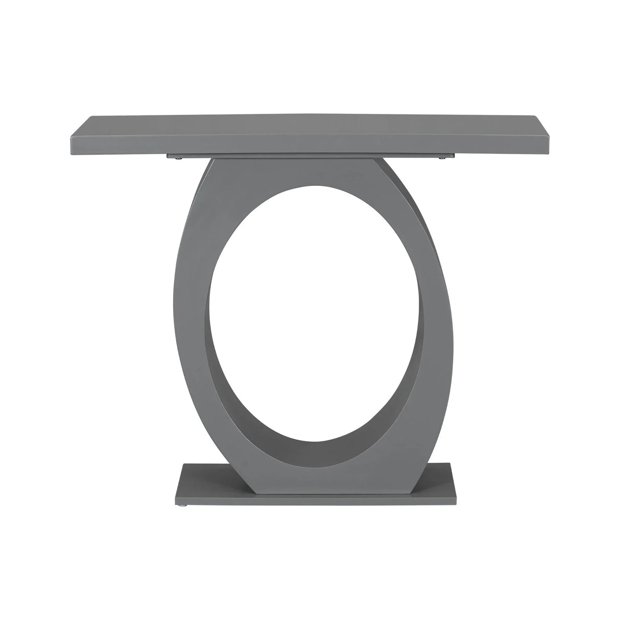 Console Table With Oval Base And Reinforced Bottom Plate
