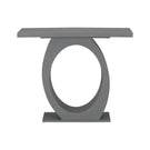 Console Table With Oval Base And Reinforced Bottom Plate
