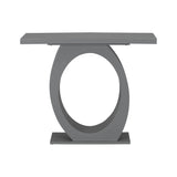 Console Table With Oval Base And Reinforced Bottom Plate