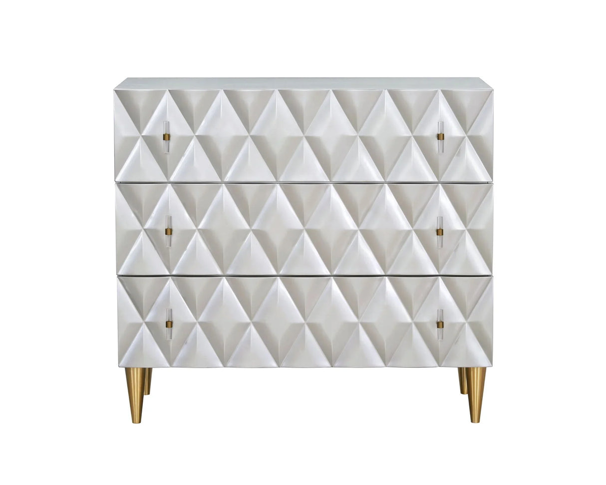 Anson - Console Cabinet - Silver / Champagne - Furniture Home Direct