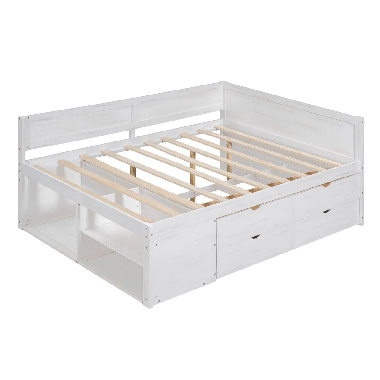 Daybed With Drawers And Shelves - Furniture Home Direct