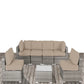 Outdoor Wicker Seating Group With Cushions - Furniture Home Direct
