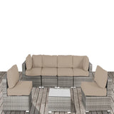 Outdoor Wicker Seating Group With Cushions - Furniture Home Direct