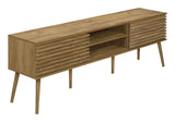 TV Stand, 72 Inch, Media Entertainment Center, Storage Cabinet, Console, Storage Shelves, Contemporary & Modern - Walnut - Furniture Home Direct