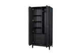 Spacious Storage Armoire - Peppercorn - Furniture Home Direct