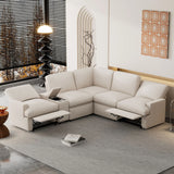 Power Recliner Corner Sofa Home Theater Reclining Sofa Sectional Couches With Storage Box, Cup Holders, USB Ports And Power Socket For Living Room - Furniture Home Direct