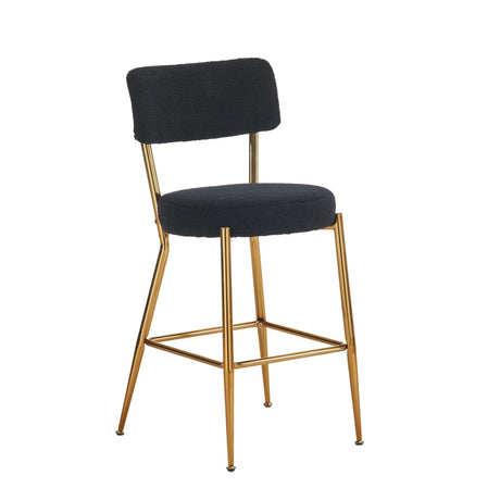 Modern Teddy Fabric Upholstered Bar Stools - Furniture Home Direct