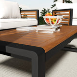 4 Piece Outdoor Conversation Set - Beige - Furniture Home Direct