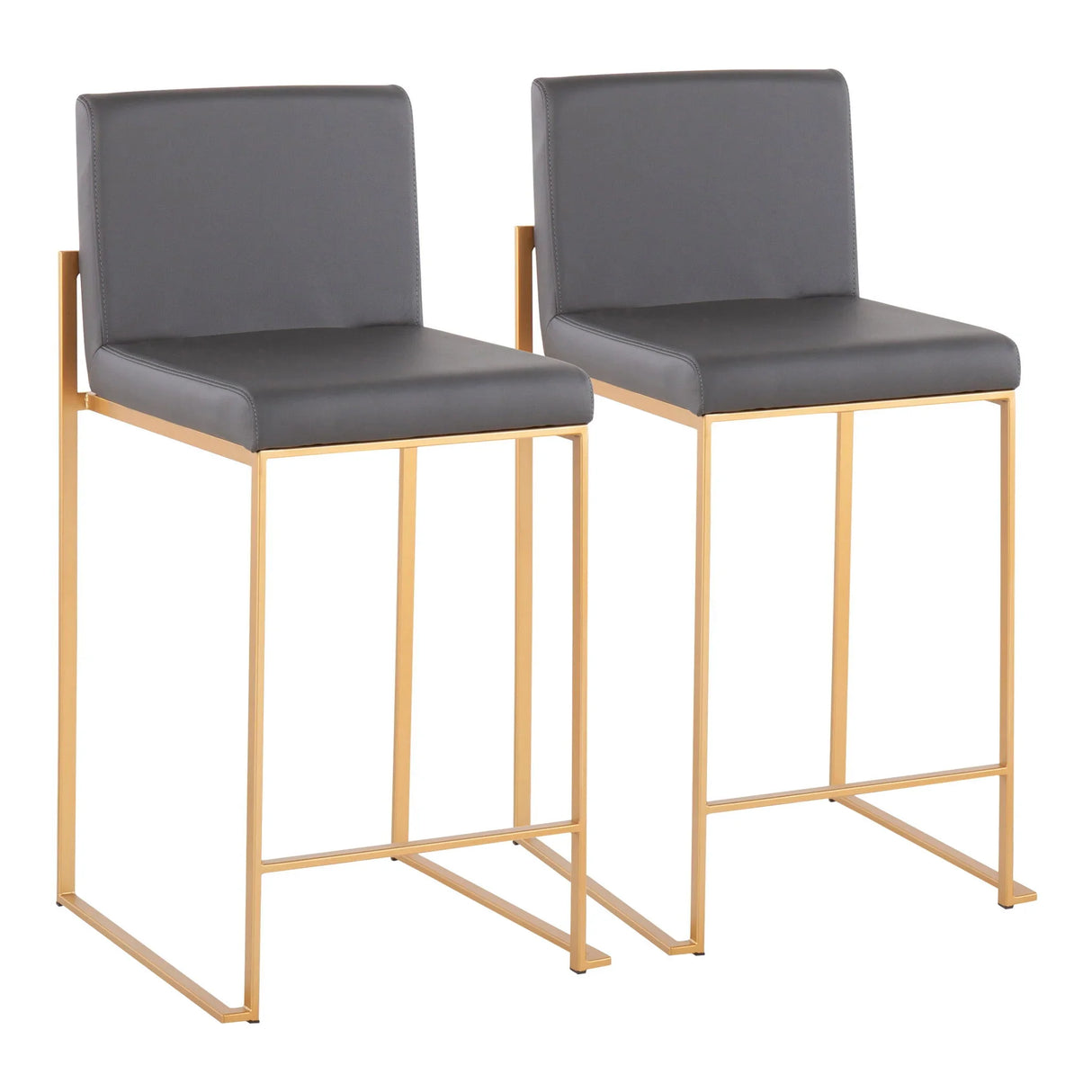 Fuji - Contemporary High Back Stylish Counter Stool - Furniture Home Direct