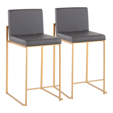 Fuji - Contemporary High Back Stylish Counter Stool - Furniture Home Direct