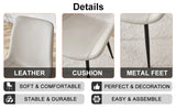 Dining Chairs Faux Leather Set Of 6 Modern Light Gray - Furniture Home Direct