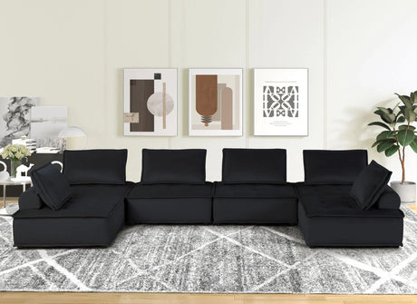 Anna - Stylish Sectional Sofa Ottoman - Furniture Home Direct