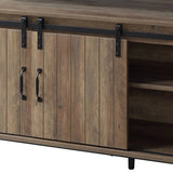 Rashawn - Rustic TV Stand - Oak - Furniture Home Direct